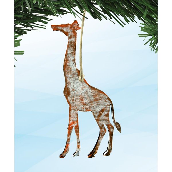 Designocracy Giraffe Wooden Ornament 99231O